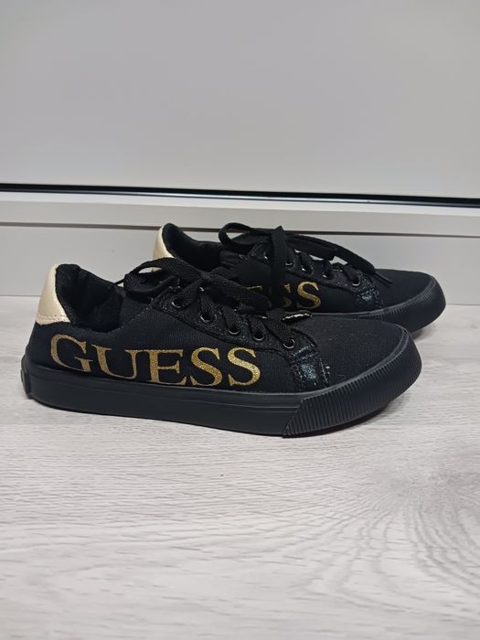 Czarno-złote trampki Guess rozm. 36