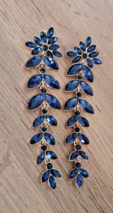 Długie kolczyki Niebieski Atrament