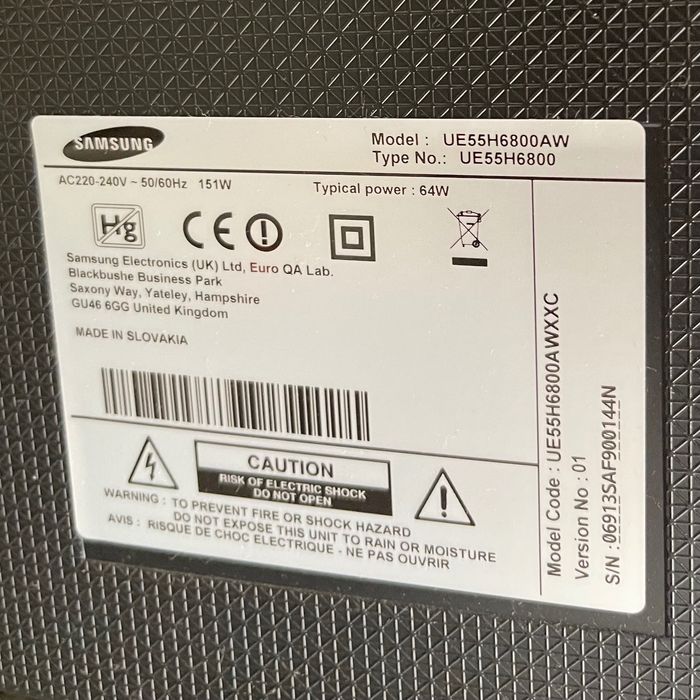 TV Curva Samsung 55” (137cm)