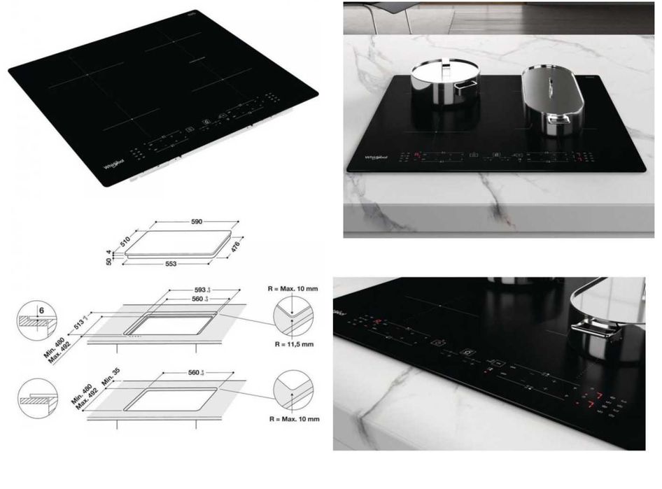 Варильна поверхня Whirlpool WBB8360NE індукційна варочная индукция