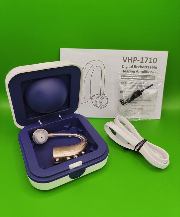 Слуховий апарат Delmicure VHP-1710, цифрова схема, 4 режими, 16 канал