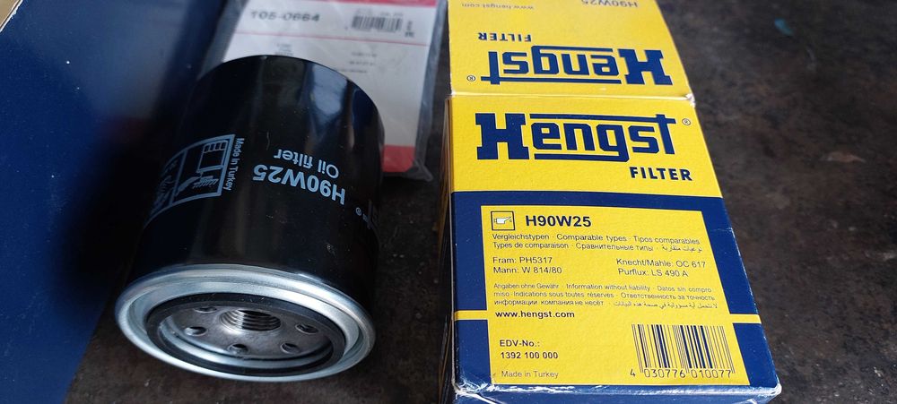 Фільтр масляний HENGST FILTER H90W25  Турція.