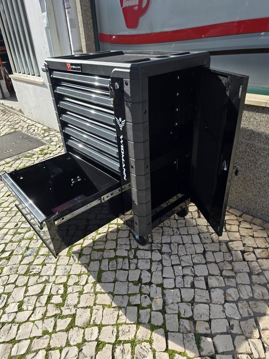 Carrinho de ferramentas 7 gavetas 6 completas novo