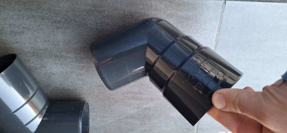 Kolano Bryza srednica 90 mm Grafit RAL  7021