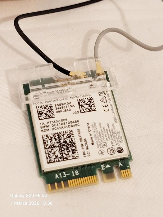 Antena WiFi i Bluetooth do Thinkcentre Lenovo M710q M910q i inne