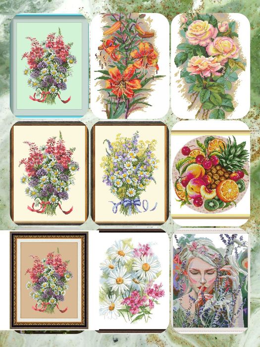 Вишивка хрестиком, рукодільні набори, багато сюжетів,вышивка крестиком