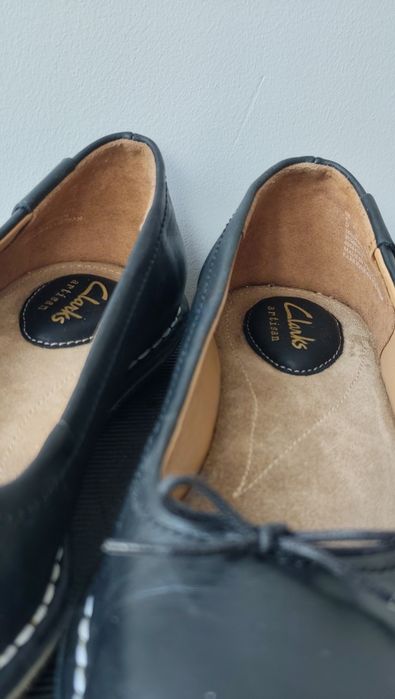 Skórzane balerinki Clarks Artisan 37 czarne, wkładka 23,5 cm