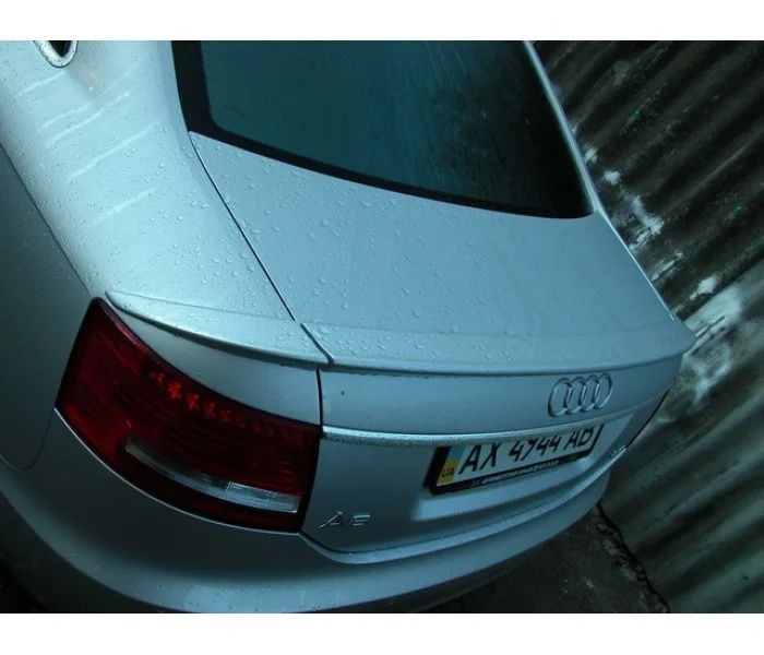 Спойлер Audi A6 C6.  2004-2008. Лип спойлер Ауди А6 Ц6