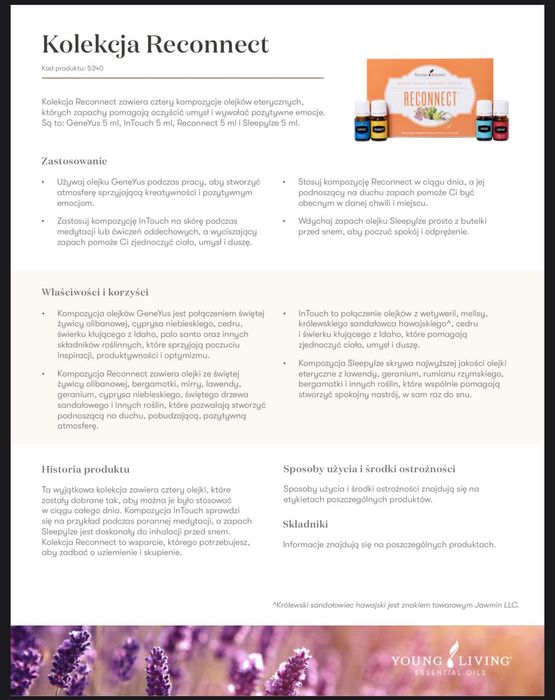 Reconnect Young Living zestaw