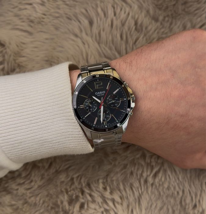 Годинник чоловічий Casio MTP-1374D-1 Оригінал Гарантія Касио часы