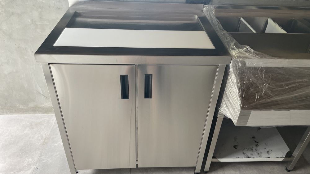 Нержавейка стіл мойка полки стелажі сушка для посуду