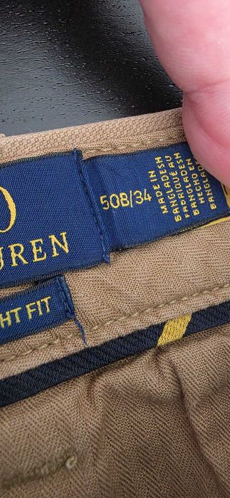 Calças Polo Ralph Lauren Stretch Straight Fit 50B/34