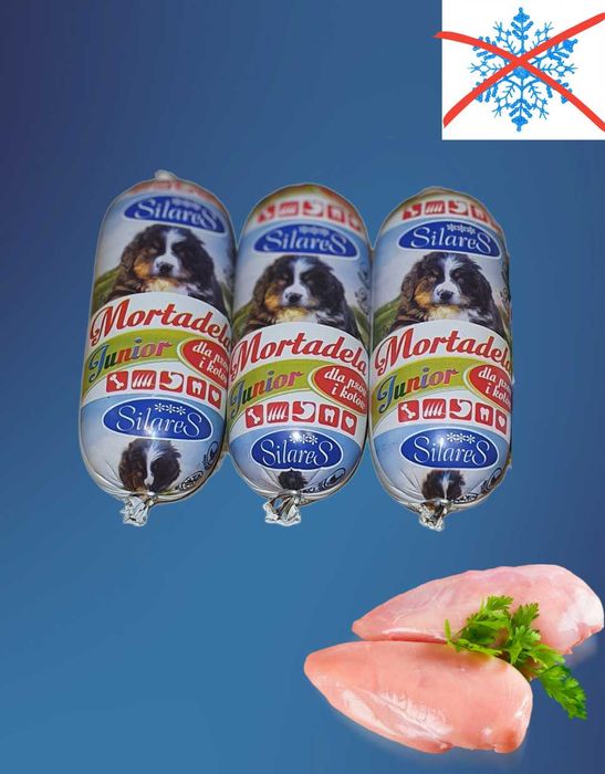 Premium Mini Mortadela Karma dla psa i kota Premium Drobiowa 250g