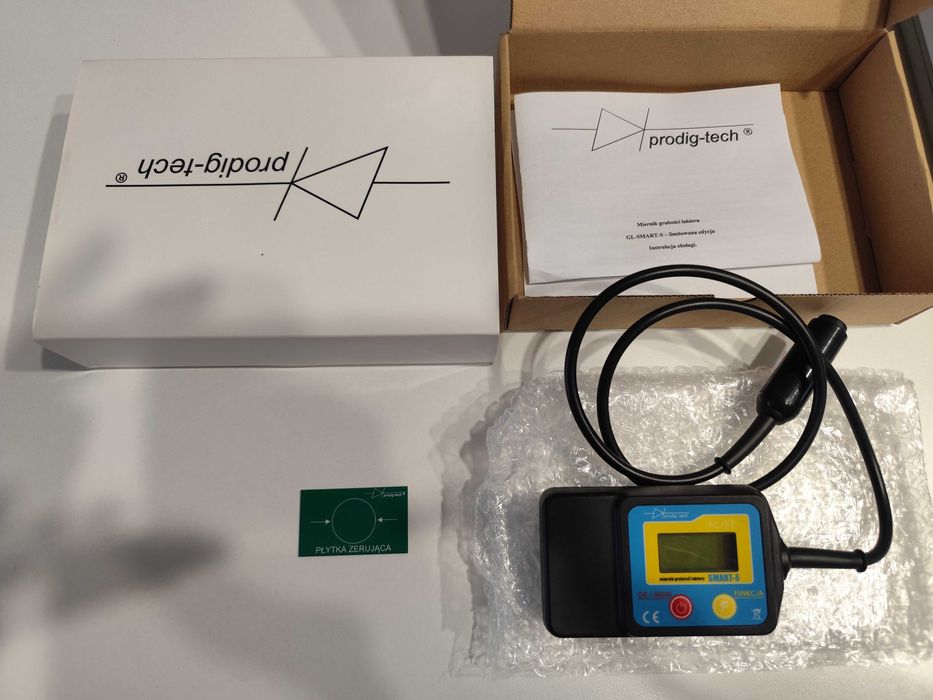 Miernik grubości lakieru ProdigTech GL-SMART-S  0-2000um z sondą