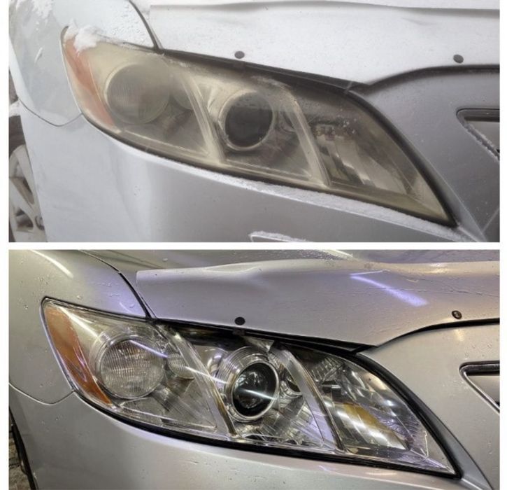 Полировка фар. Полірування фар. Облейка фар. Бронепленка на фары.