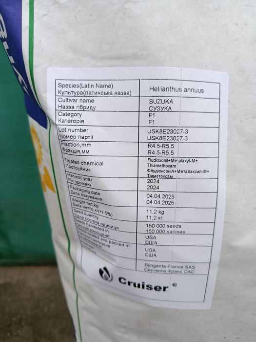 Продам насіння соняшнику Сінгента Сузука|Syngenta SUZUKA