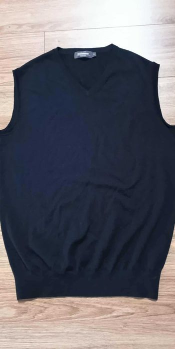 Bezrękawnik sweter Dressmann rozmiar m ciepły 100% wełna merino