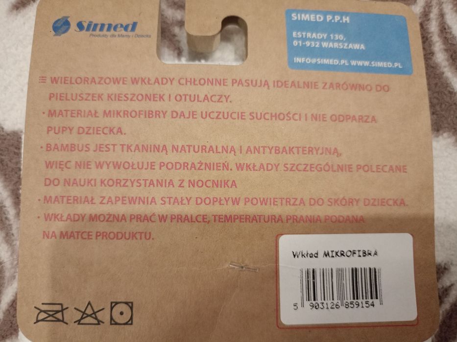 Wkład chłonny wielorazowy