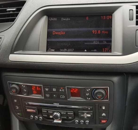Polski język, nowe mapy, Carplay Citroen Peugeot