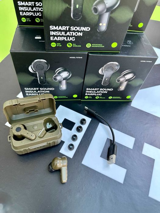 Тактичні навушники Arm NEXT беруші для стрільби Олива Активные беруши