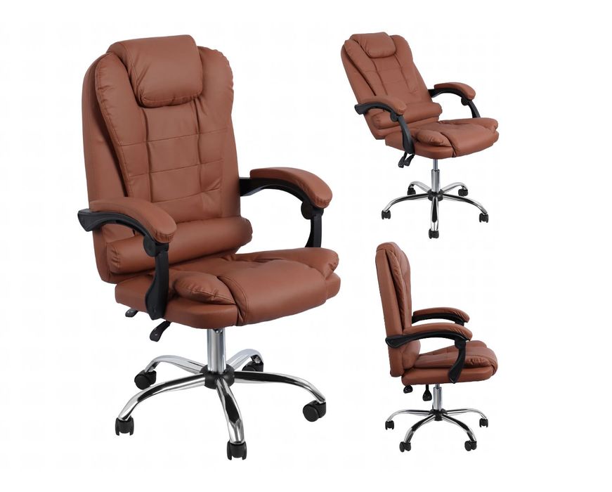 Fotel Biurowy Obrotowy Ergonomiczny Krzesło Do Biura Gabinetu Solidne