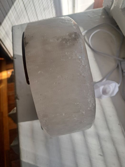 Соляна лампа лікувальна з білої солі Сова