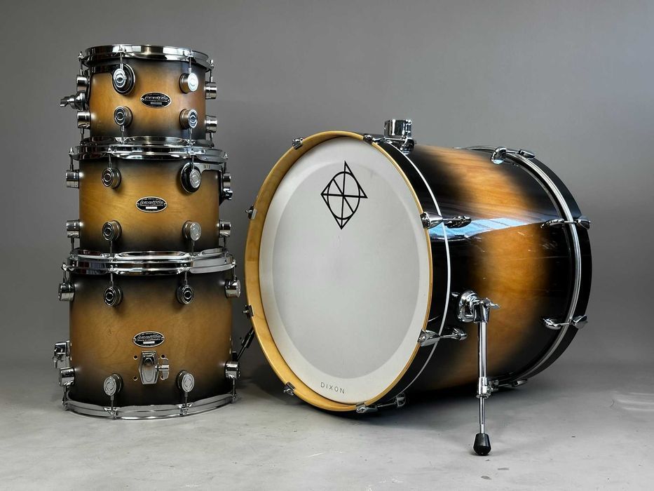 PDP Pacific FS Series + Dixon Fuse Shell Set 10/12/14/22 | Tobacco Burst | Birch