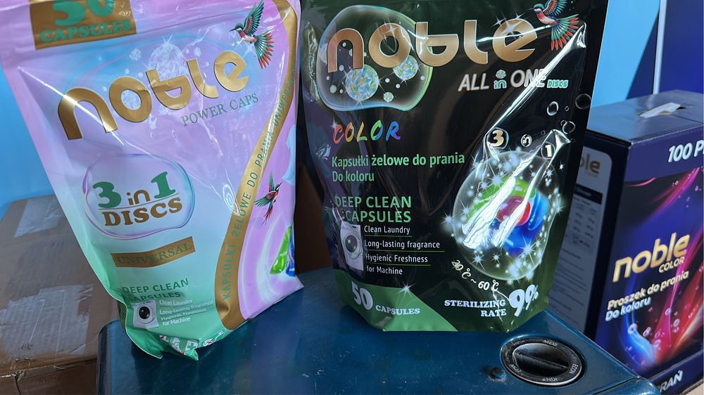 Kapsulki do prania i czyscik Noble