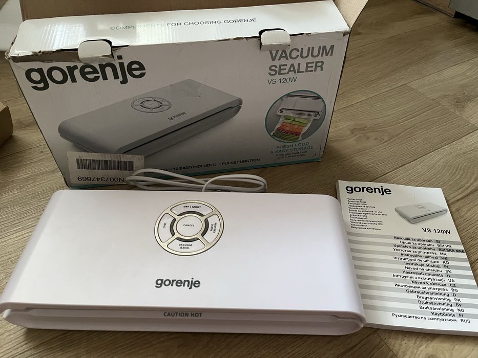 Вакуматор gorenje vacuum sealer VS 120 W