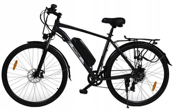 ROWER ELEKTRYCZNY męski 28 trekkingowy ZE WSPOMAGANIEM 60-70km Shimano