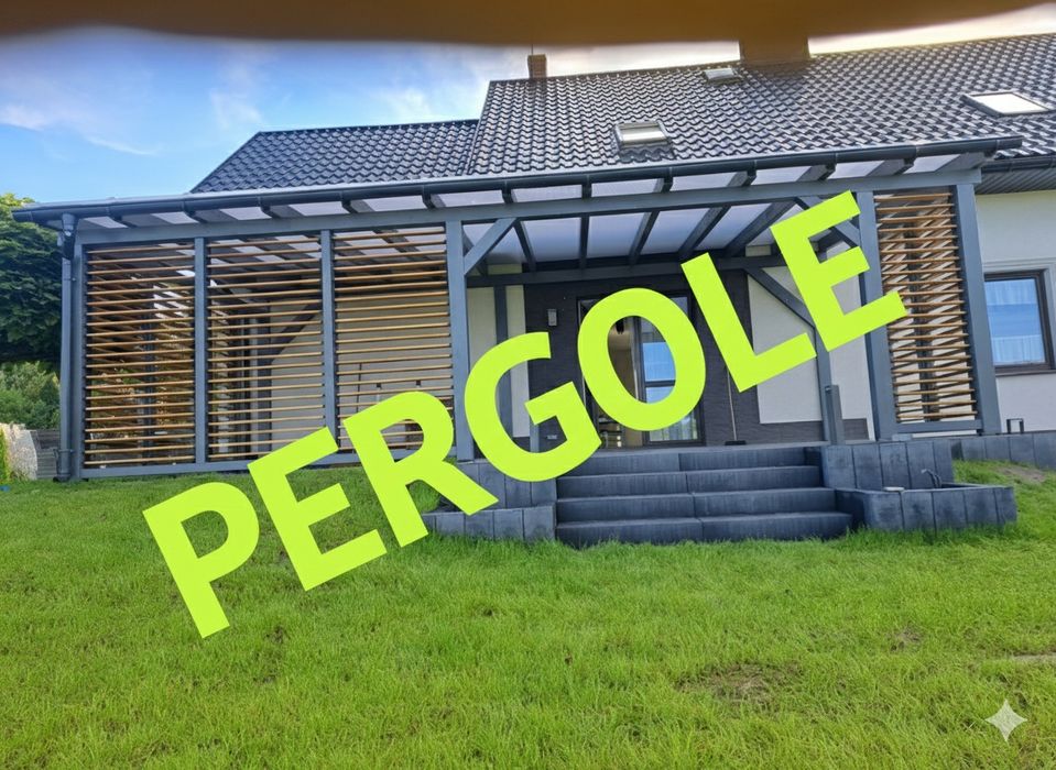 Zadaszenia tarasów wiaty pergole zabudowa tarasu pergola