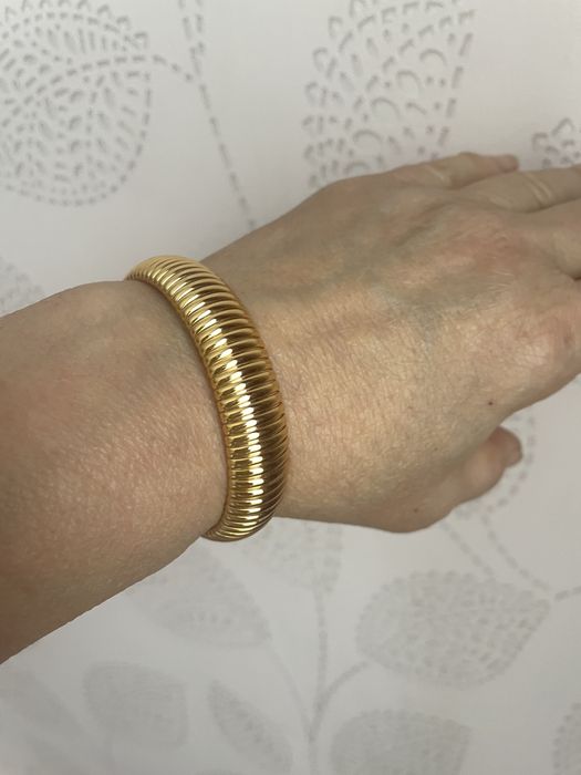 Вінтажний браслет омега золотистий американський вінтаж