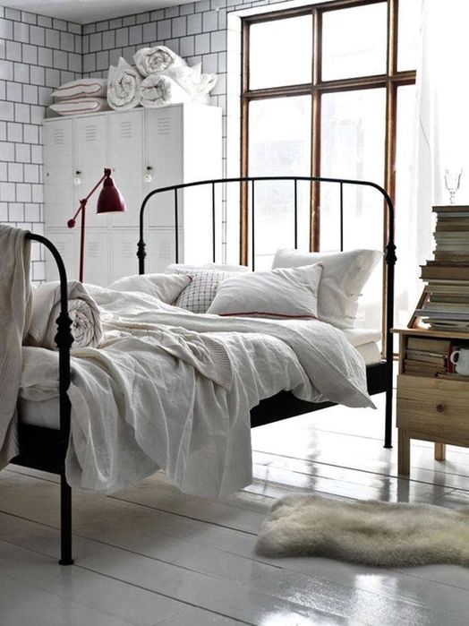 Lozko Lillesand  160/200 ikea stan b dobry