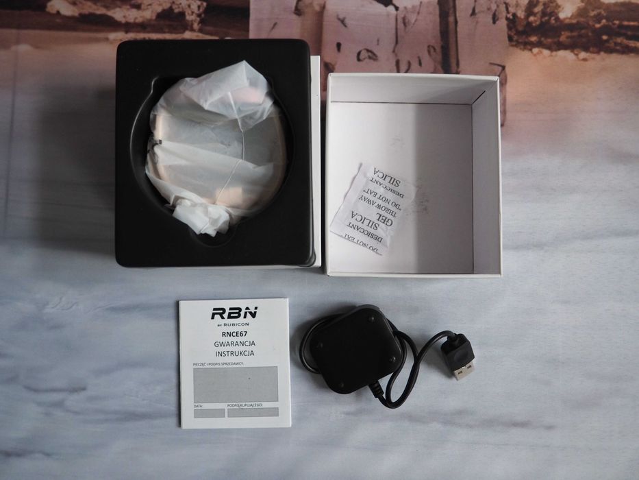 Rubicon rnce67 pink smartwatch damski z paskiem silikonowym