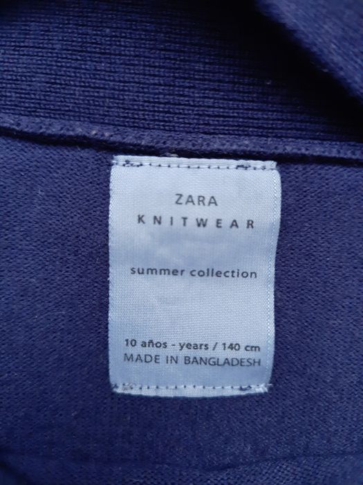 Granatowy sweterk zara