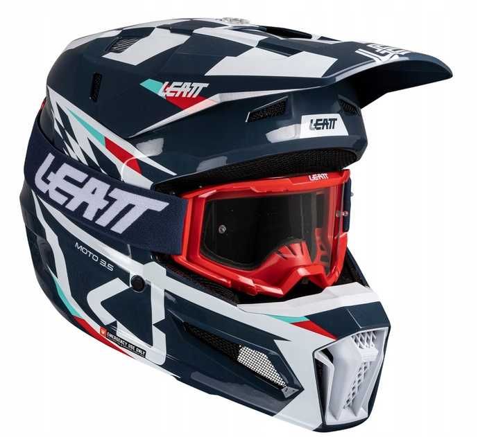 KASK Z GOGLAMI LEATT KIT MOTO 3.5 cross anduro quad