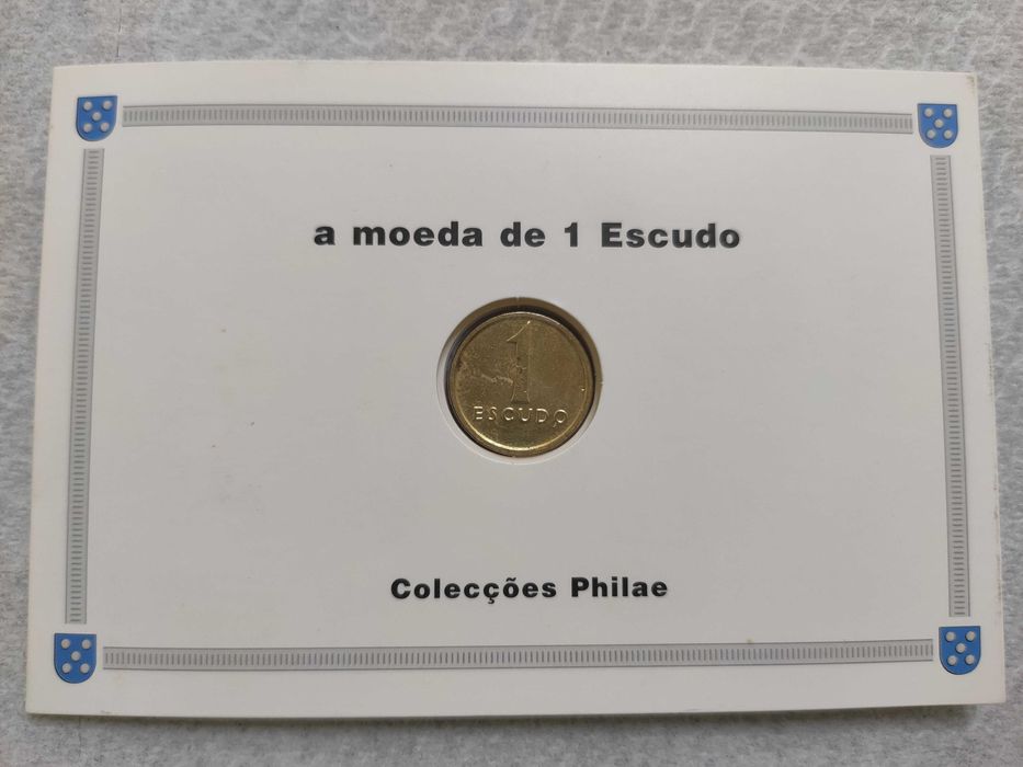 Última moeda do escudo 1$ - 1984