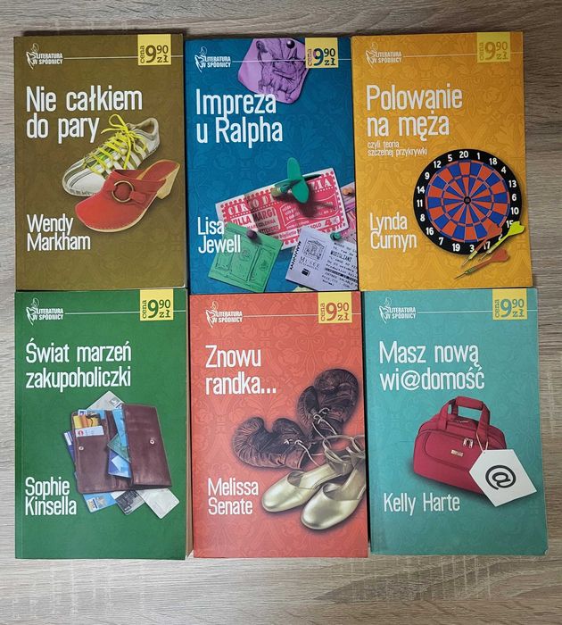 6 książek z serii Literatura w spódnicy - cena za całość