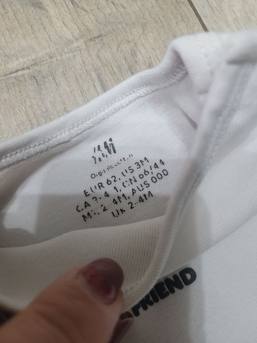 Body niemowlęce 62 H&M