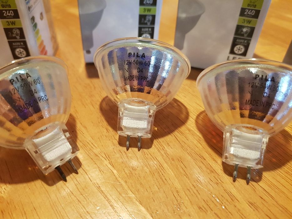 Żarówki LED, 4NOWE, 250 lumenów, zimny biały + gratis 3 żarówki
