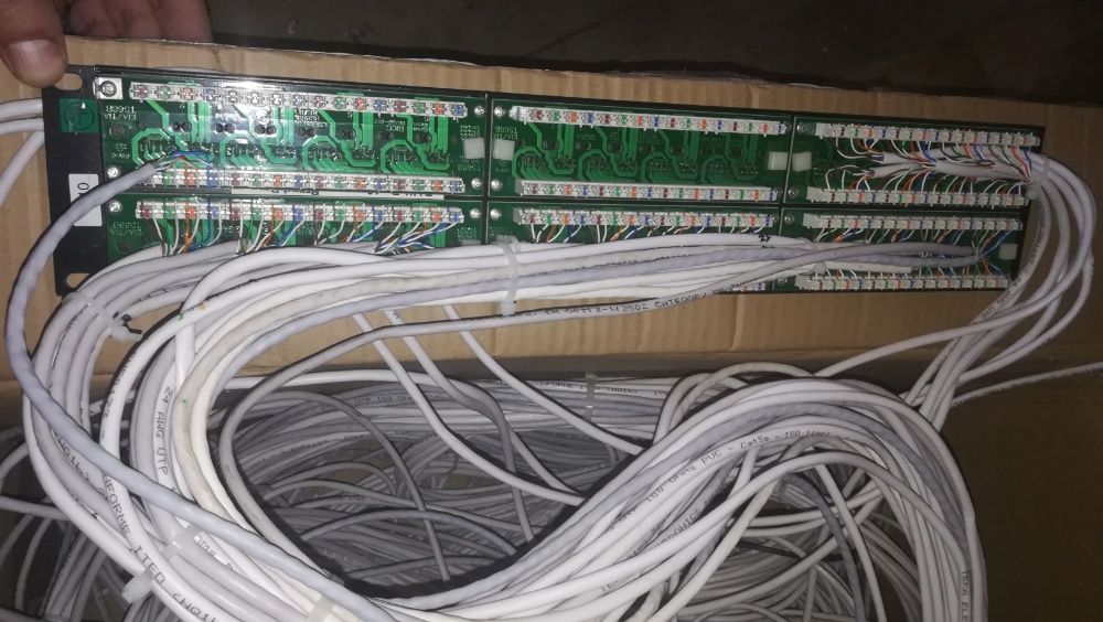 painel de patch cat 5e 48 portas com cabo64585959068803124