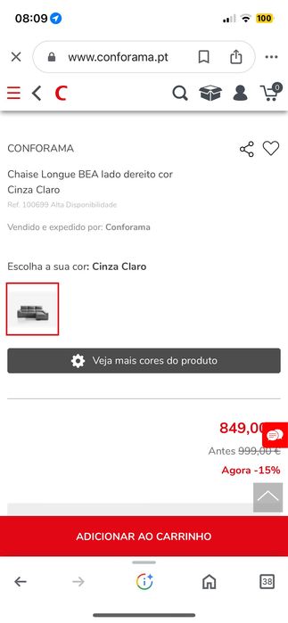 Sofa grande - Conforama