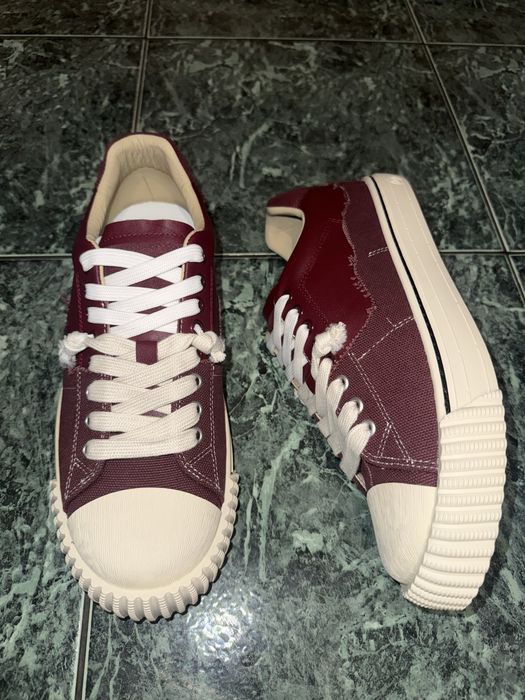 Кеди maison margiela evolution, кеды красные, red.