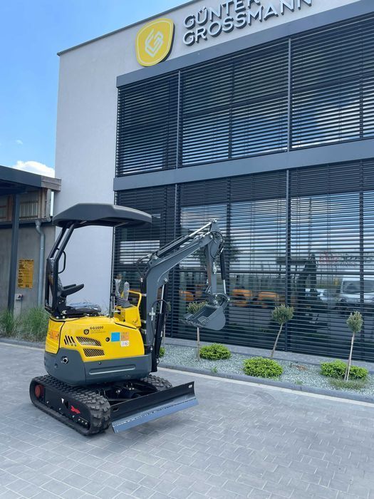 Minikoparka 1600kg z Japońskim silnikiem Kubota - GG1600