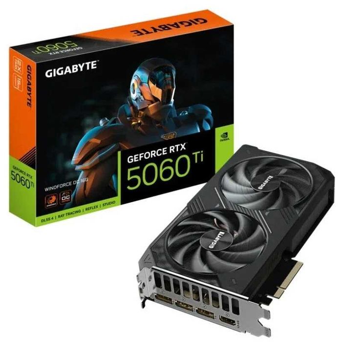 Placa Gráfica Gigabyte GeForce RTX 5060 Ti WindForce OC/ 16GB GDDR7