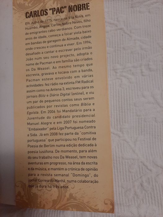 Livro "Um Outro Amor" de Carlão