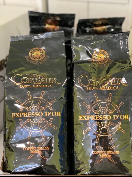 Кофе в зернах "Corsair Expresso D`Or "(КорсарЭспрессо Дор) 1кг.