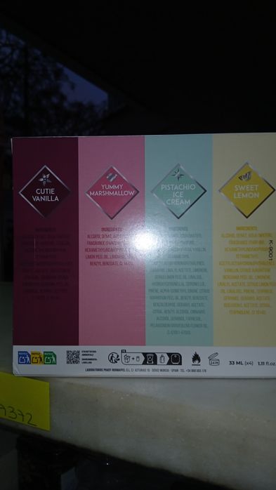 Cofret de perfumes 4 essencias olfativas