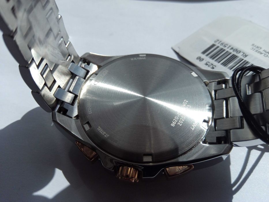 Японские мужские часы Citizen Eco-Drive CA4516-59A, сапфир, хронограф