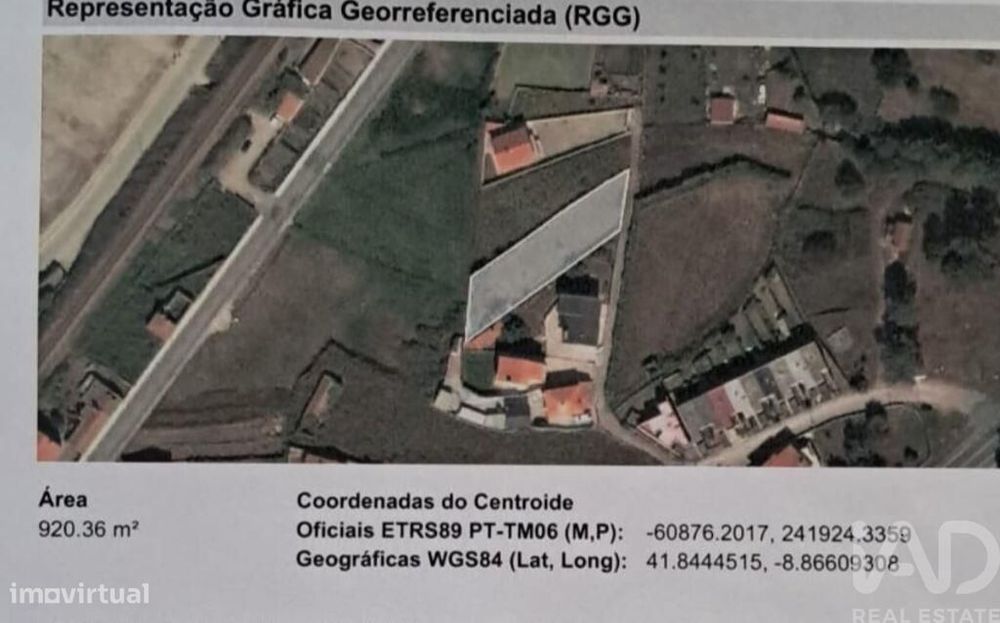 Terreno em Moledo e Cristelo